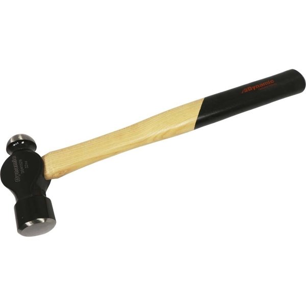 Dynamic Tools 32oz Ball Pein Hammer, Hickory Handle D041029